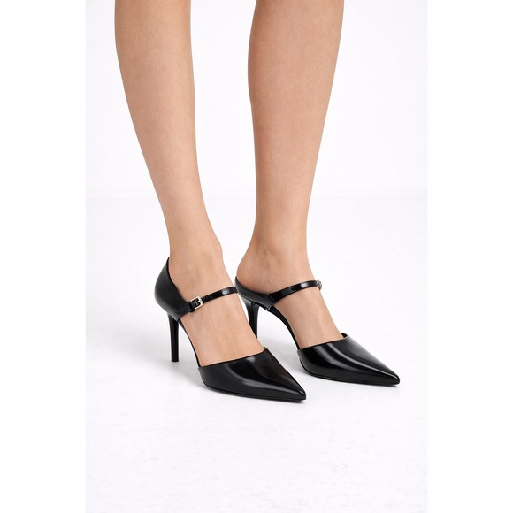 Max Mara Shoes - Max Mara Black Leather Stiletto Heels Size 40 USA Size 9 ‼️ review photos ‼️